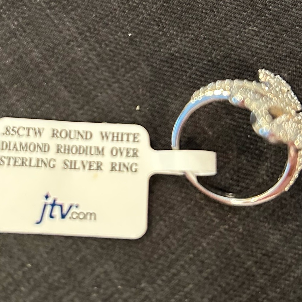 JTV White Diamond Swirl Ring - Picture 7 of 7